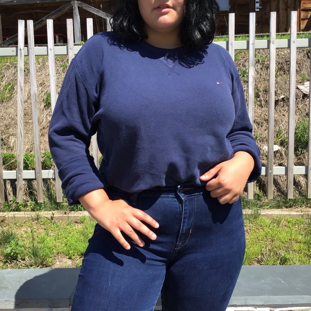 Blue Long Sleeve Tommy Hilfiger Shirt
